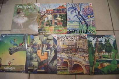 null Lot de 7 catalogues de vente, thème : impressionnisme et art moderne de SOTHEBY’S...