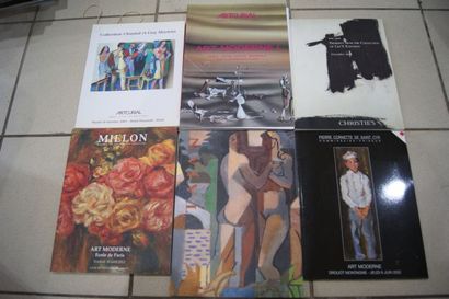 null Lot de 6 catalogues de vente, thème : art moderne, de ART CURIAL, MILLION, TAJAN,...