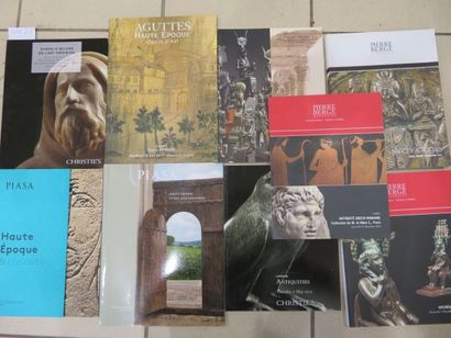 null Lot de 9 catalogues de vente de CHRISTIE’S, PIASA, AGUTTES, THIERRY DE MAIGRET,...