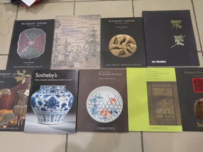 null Lot de 9 catalogues de vente de SOTHEBY’S, CHRISTIE’S et BEAUSSANT LEFEVRE....
