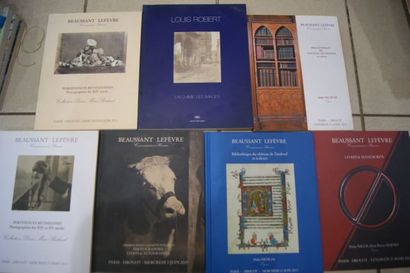 null Lot de 6 catalogues de vente de BEAUSSANT LEFEVRE. Thème Photographie et livres...