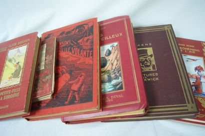 null Lot de livres début XXe siècle, comprenant Dickens, le puit merveilleux, les...