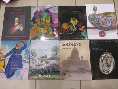 null Lot de 8 catalogues de vente de SOTHEBY’s, CHRISTIE’S, FL AUCTION et COUTEAU-BEGARIE....