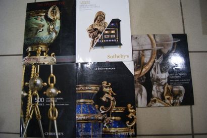 null Lot de 5 catalogues de vente des maisons CHRISTIE’S et SOTHEBY’S. Thème : Arts...