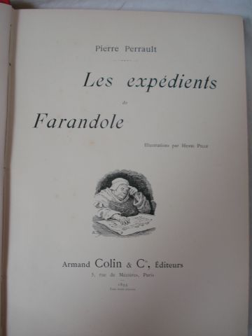 null Pierre PERRAULT "Les Expédients de farandoles" Armand Colin, 1895