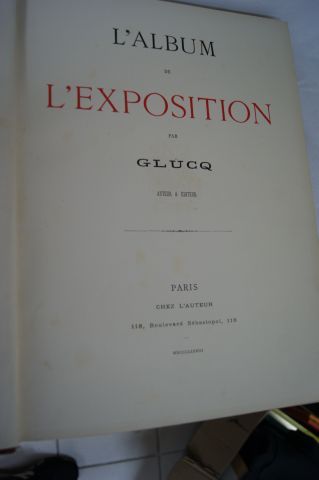 null GLUCQ "Album de l'Exposition de 1878" Imprimerie Bernard, 1878.