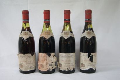 null 4 bouteilles de Morgon, Joseph Drouhin, 1974 (eta, B)