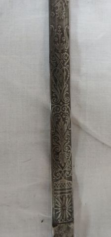 null Lame en acier de Tolède. XIXe siècle. Long.: 77 cm