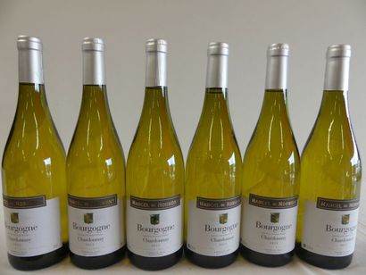 null 6 bouteilles de Bourgogne Blanc Chardonnay, Marcel de Normont, 2015