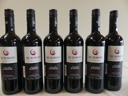 null 6 bouteilles de Bordeaux Rouge, Be Bordô, Merlot, 2014