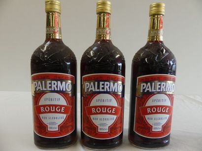 null 3 bouteilles de 100 cl Palermo, Apéritif Rouge