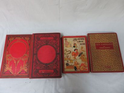 null Lot de 4 livres comprenant Wyss "Le Robinson Suisse" Librairie Hachette 1895...