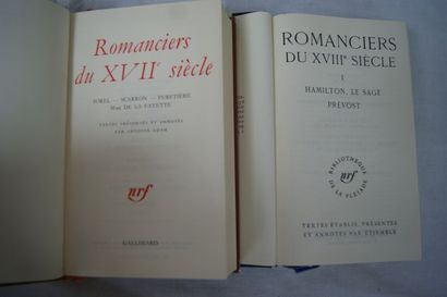 null LA PLEIADE, Lot de 2 volumes : "Romanciers du XVIIe siècle" (1958) et "Romanciers...