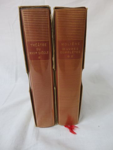 null LA PLEIADE, Lot de 2 volumes : Molière "Oeuvres complètes" (tome 2, 1971) et...