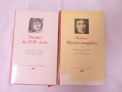 null LA PLEIADE, Lot de 2 volumes : Molière "Oeuvres complètes" (tome 2, 1971) et...