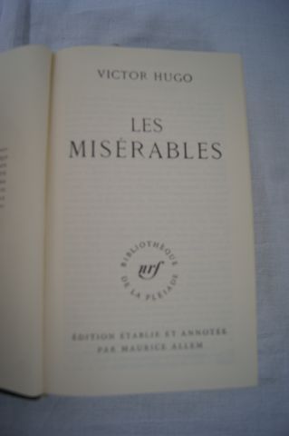 null LA PLEIADE, Hugo "Les Misérables" (1951)