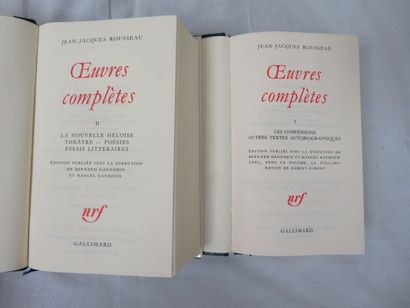 null LA PLEIADE, Rousseau "Oeuvres complètes" Tome 1 (1959) et 2 (1964).