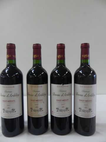 null 4 bouteilles de Château Devise d'Ardilley, Haut Médoc, Cru Bourgeois, Vignobles...