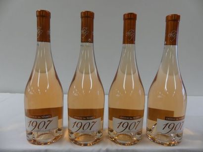 null 4 bouteilles de Château des Marres Côtes de Provence Rosé Cuvée 1907 Propriétaire...