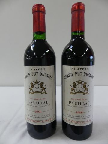 null 2 bouteilles de Château Grand Puy Ducasse, Grand Cru Classé de Pauillac, 19...