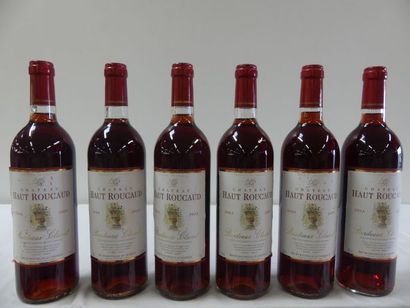 null 6 bouteilles de Bordeaux Clairet, Château Haut Roucaud, Vignobles Philippe Lavaud,...