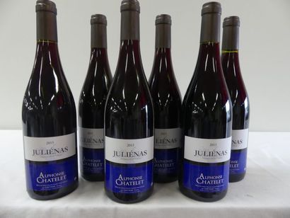null 6 bouteilles de Juliénas, Cru du Beaujolais, Alphonse Chatelet, 2015