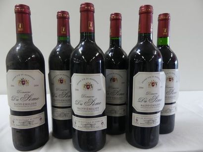 null 6 bouteilles de St Emilion, Domaine du Sème, SCEA du Moulin Blanc, Récoltant,...