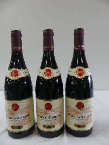 null 3 bouteilles de St Joseph Rouge, E. Guigal, 2015