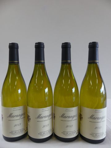 null 4 bouteilles de Maranges Blanc, Paul de la Ronce, 2013