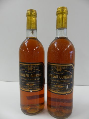 null 2 bouteilles de Château Guiraud, 1er Cru Classé de Sauternes, 1979