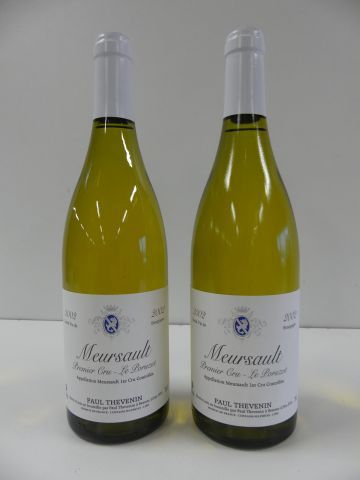 null 2 bouteilles de Meursault 1er Cru Blanc, Le Poruzot, Paul Thévenin, 2002