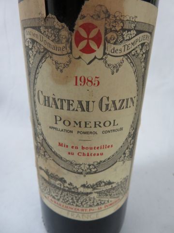 null 1 bouteille de Château Gazin, 1985 (ela, LB)