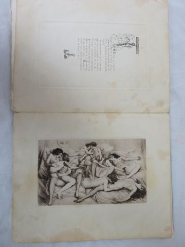 null BECAT Paul-Emile "8 images avec leur texte". Paris, 1932. Exemplaire numéroté...