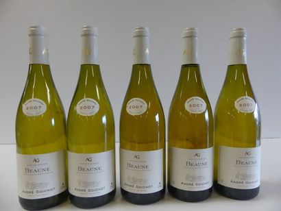 null 5 bouteilles de Beaune Blanc André Goichot 2007
