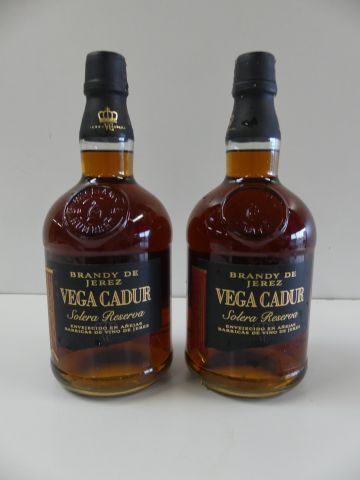 null 2 bouteilles de Brandy de Jerez Vega Cadur Solera Reserva Williams et Humbert...