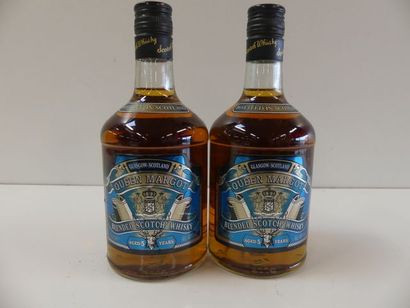 null 2 bouteilles de Blended Scotch Whisky Queen Margot d'Ecosse 5 ans d'âge 70 cl...