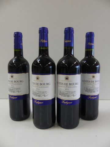 null 4 bouteilles de Côtes de Bourg, Fontignac, AOC, 2014