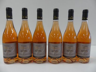 null 6 bouteilles de Côtes du Rhône Rosé Domaine Villessèche 2014