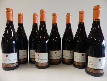 null 8 bouteilles de Bourgogne Rouge, Côteaux Bourguignons, Marcel de Normont 20...