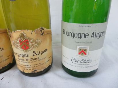 null Lot de 6 bouteilles de Bourgogne Aligoté : 1 de 1985 (Yves Chaley), 1 de 1982...