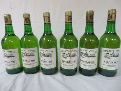 null 6 bouteilles de Bergerac Sec, Domaine Pomar, sd. (LB et B)