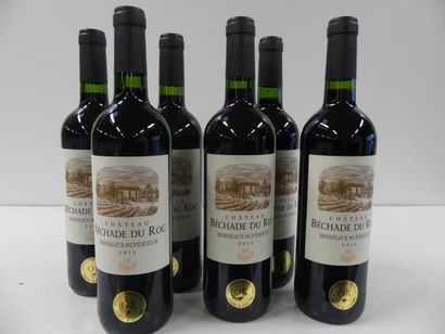 null 6 bouteilles de Château Béchade du Roc, Bordeaux Supérieur, Médaille d'Or, ...