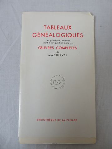 null MACHIAVEL "Oeuvres complètes" , Bibliothèque de la pleiade , 1952.