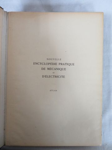 null "Nouvelle encyclopédie pratique de mécanique et d'éléctricité" Quillet 1924....