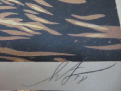 null Shepard Fairey dit Obey (né en 1970) Affiche "Dark Wave". Signée au crayon....