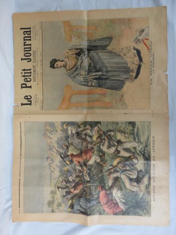 null Affiche extraite du "Petit Journal" du lundi 12 mars 1894. 45 x30 cm. Etat ...