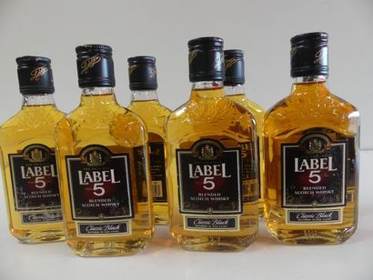 null 7 bouteilles de Whisky Label 5, Blended Scotch Whisky, 20 cl 40 % vol.
