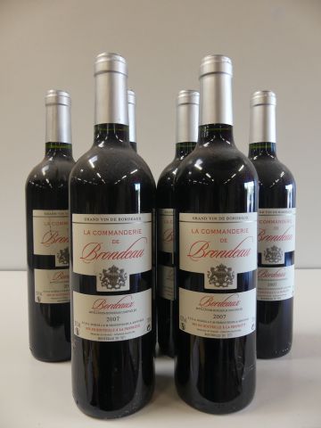 null 6 bouteilles de Bordeaux La Commanderie de Brando, SCEA des Vignobles Dubois,...