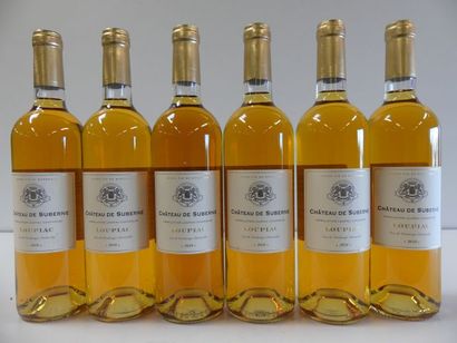 null 6 bouteilles de Liquoreux Loupiac Château de Suberne Loupiac, Vendanges Manuelles,...