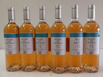 null 6 bouteilles de Rosé du Cengle, Vallée du Rhône, issu de la culture bio, 20...